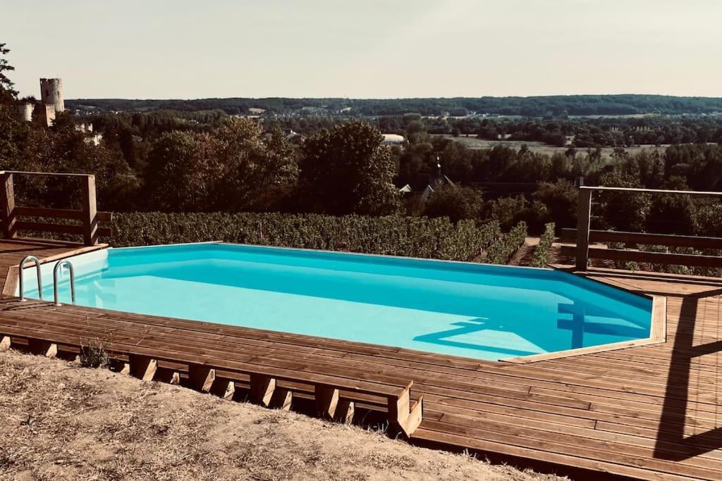 Maison Vue Panoramique Depuis Le Coteau De Шинон Екстер'єр фото