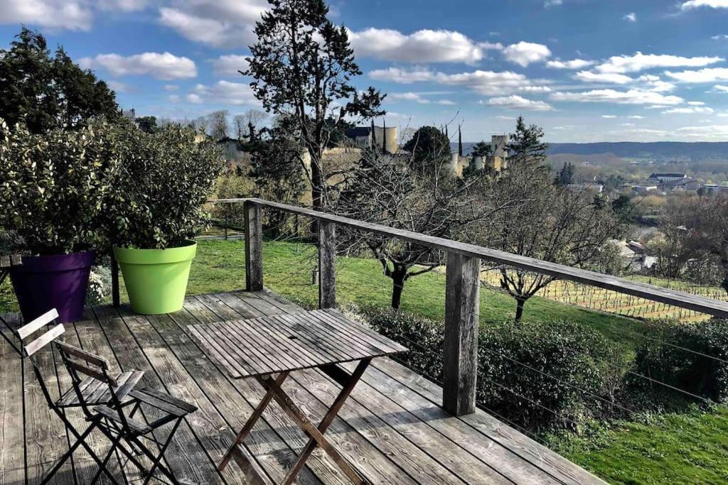 Maison Vue Panoramique Depuis Le Coteau De Шинон Екстер'єр фото
